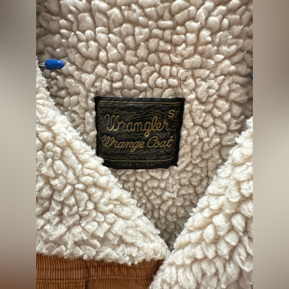 Vintage 1970s Wrangler Corduroy Sherpa Lined Jacket - Picture 7 of 11